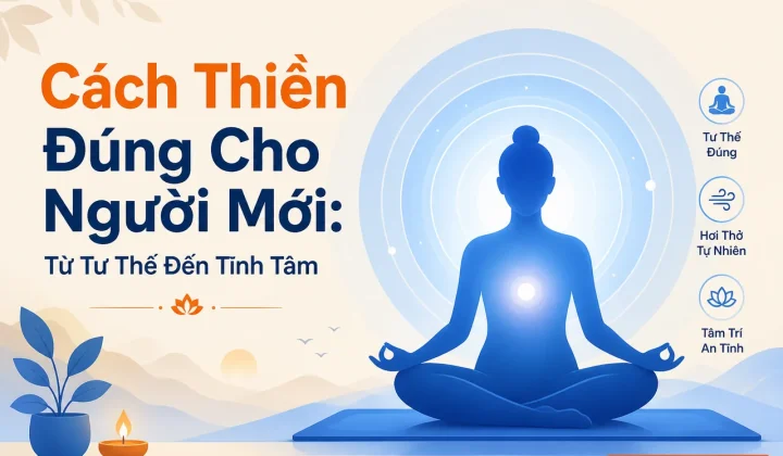 Cách thiền đúng cho người mới: từ tư thế đến tĩnh tâm