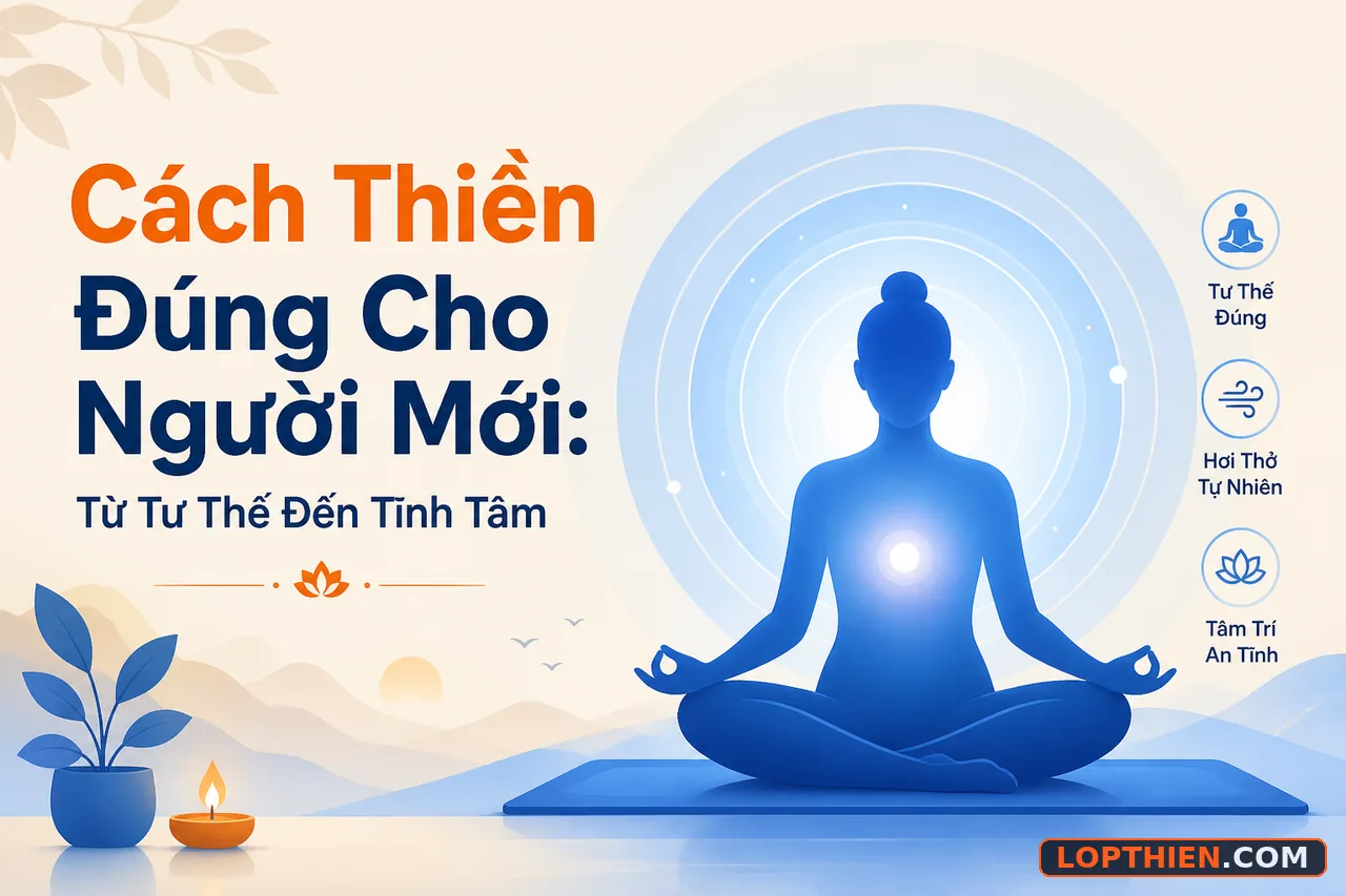 Cách thiền đúng cho người mới: từ tư thế đến tĩnh tâm