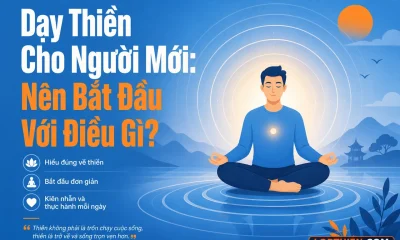 Dạy thiền cho người mới bắt đầu với hình minh họa vector hiện đại