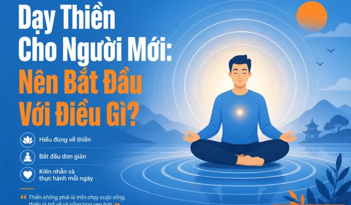 Dạy thiền cho người mới bắt đầu với hình minh họa vector hiện đại