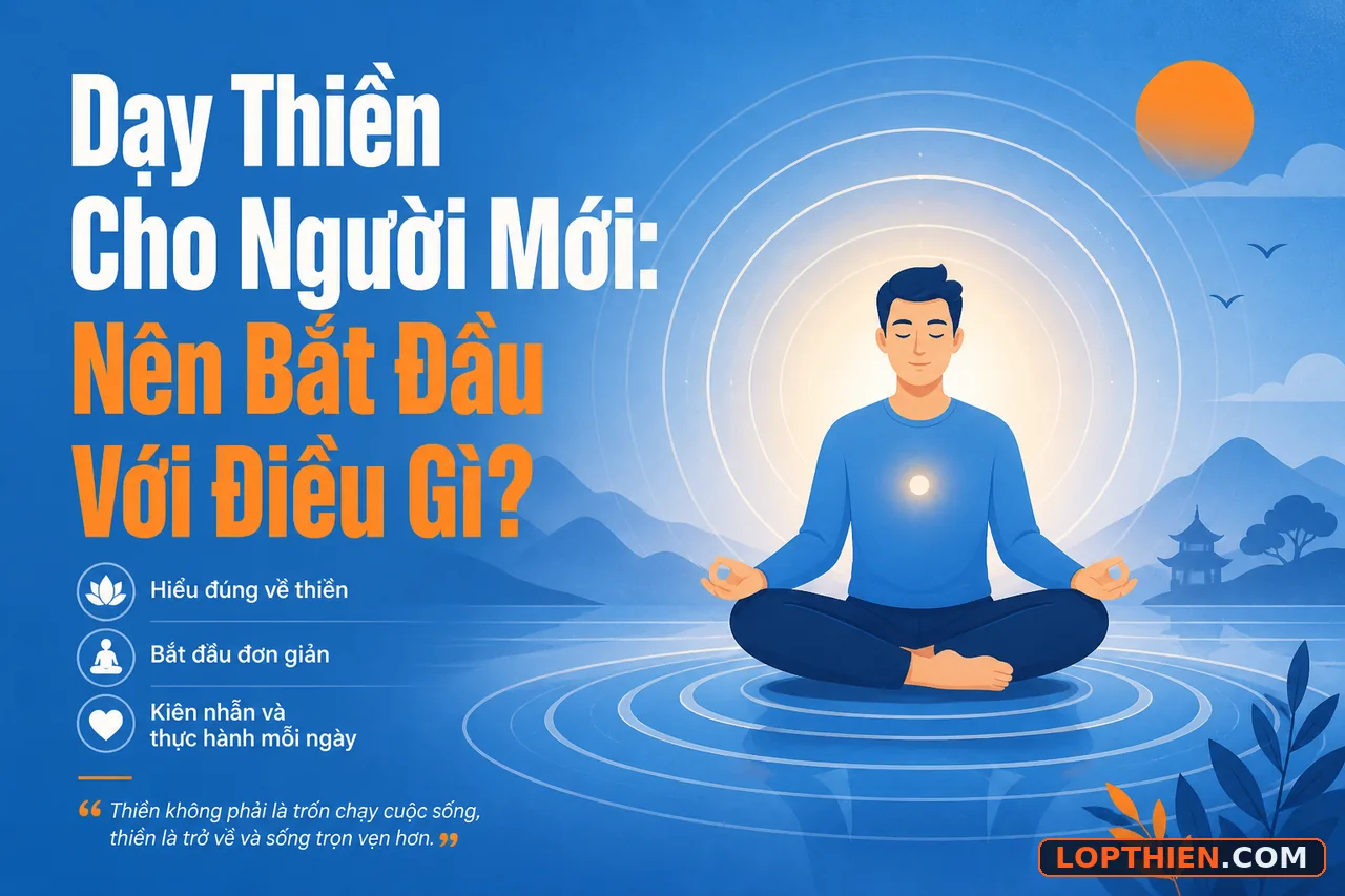 Dạy thiền cho người mới bắt đầu với hình minh họa vector hiện đại