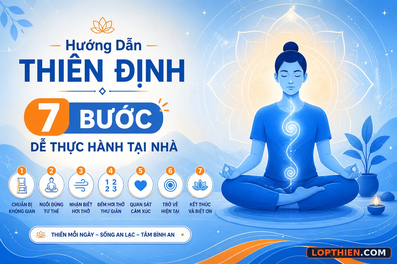 Hướng dẫn thiền định: 7 bước tập thiền dễ thực hành tại nhà