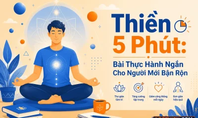 Thiền 5 phút - hướng dẫn thực hành cho người mới bận rộn