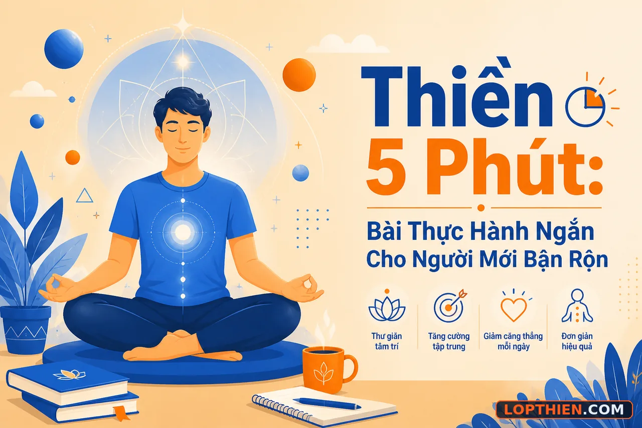 Thiền 5 phút - hướng dẫn thực hành cho người mới bận rộn