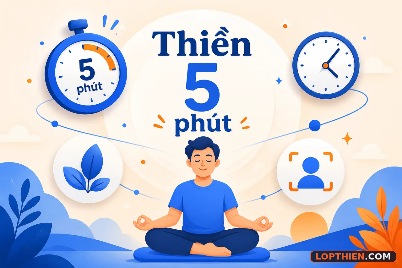 Thiền 5 phút - phương pháp thiền định nhanh cho người bận rộn