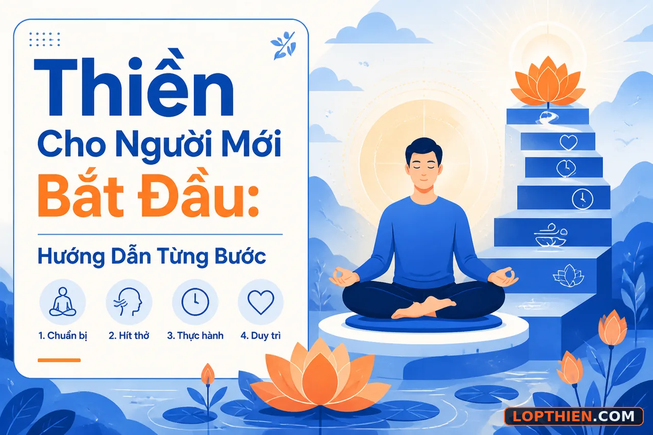 thiền cho người mới bắt đầu: hướng dẫn từng bước