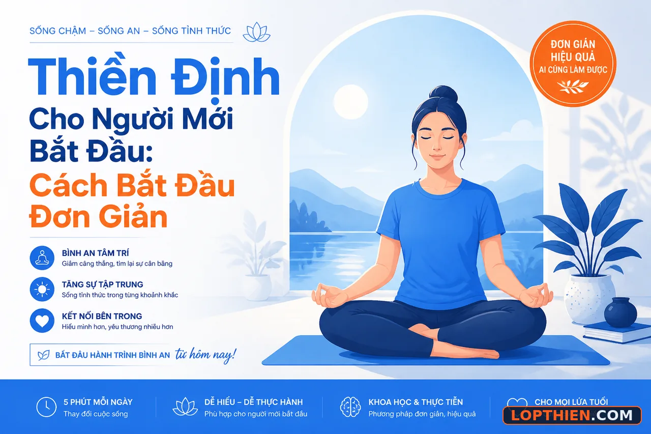 Thiền định cho người mới bắt đầu người thiền định yên lặng