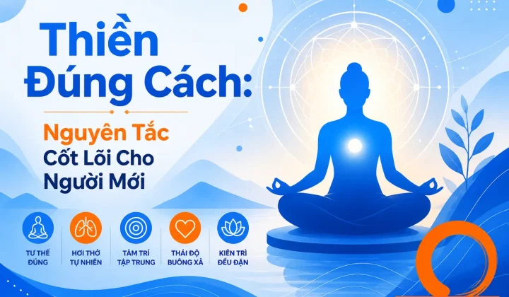 Thiền đúng cách với nguyên tắc cốt lõi cho người mới