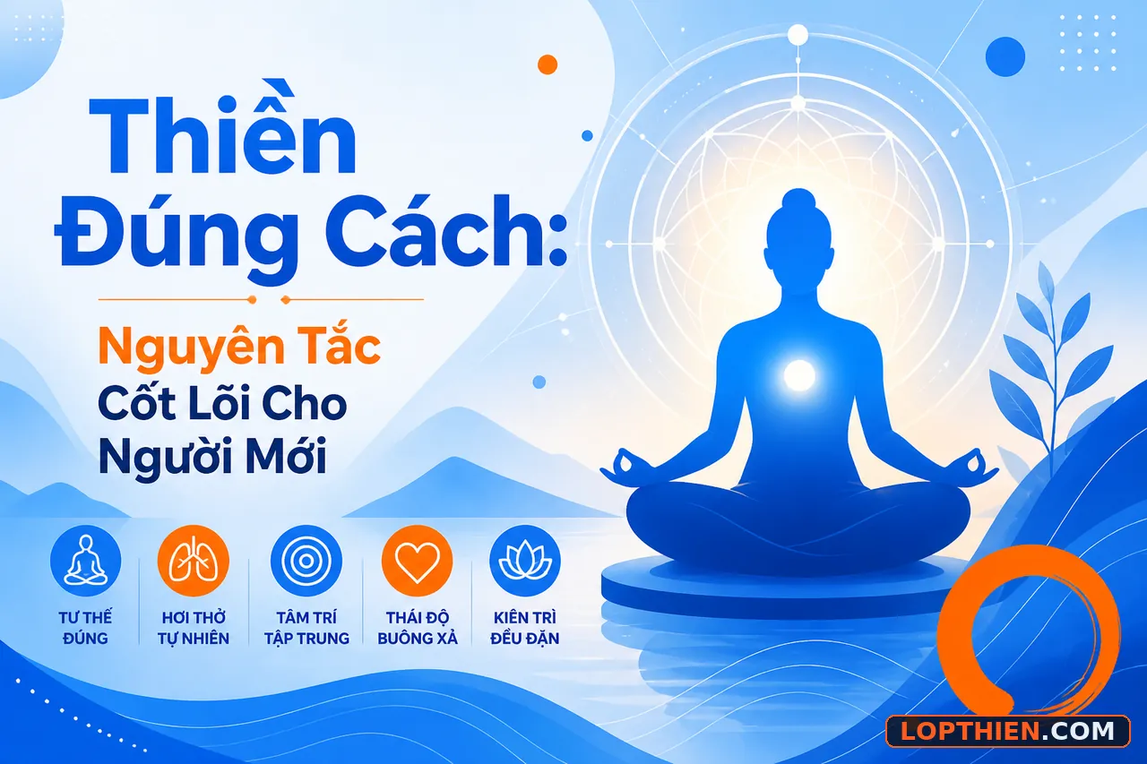 Thiền đúng cách với nguyên tắc cốt lõi cho người mới