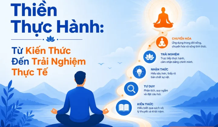 Thiền thực hành: chuyển đổi từ kiến thức sang trải nghiệm thực tế