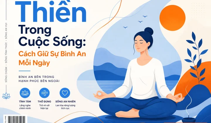 Thiền trong cuộc sống để giữ sự bình an tâm trí mỗi ngày