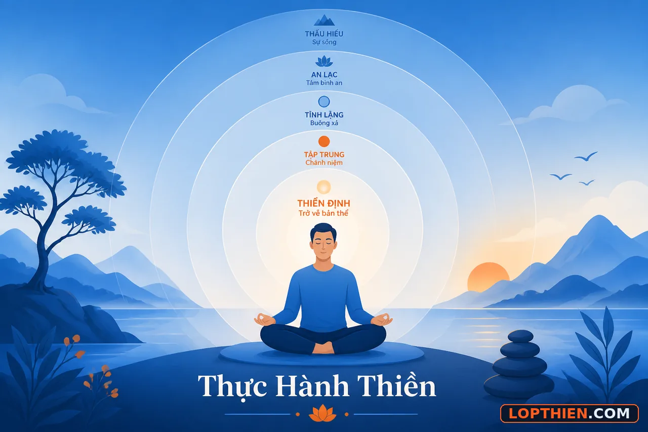 Thực hành thiền để đạt được thiền định