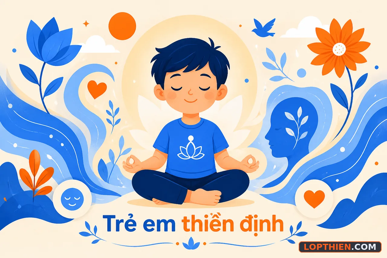 Trẻ em thực hành thiền định để tăng tập trung