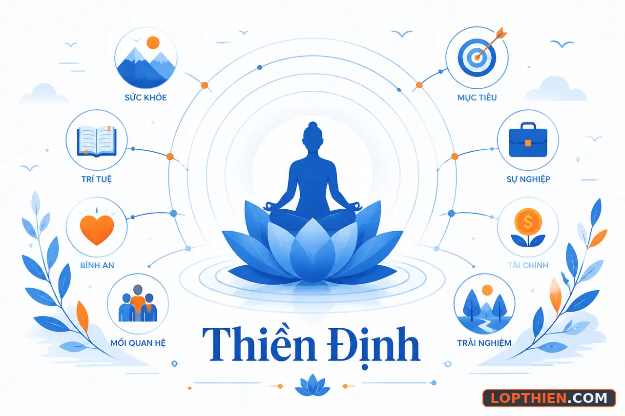 Thiền định tạo nên gợn sóng ý nghĩa xuyên suốt cuộc sống hằng ngày