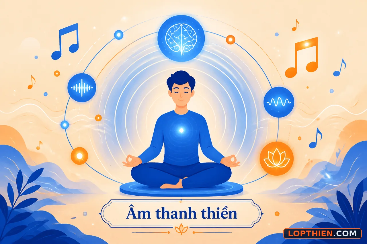 Âm thanh thiền giúp người mới tập trung khi thiền định