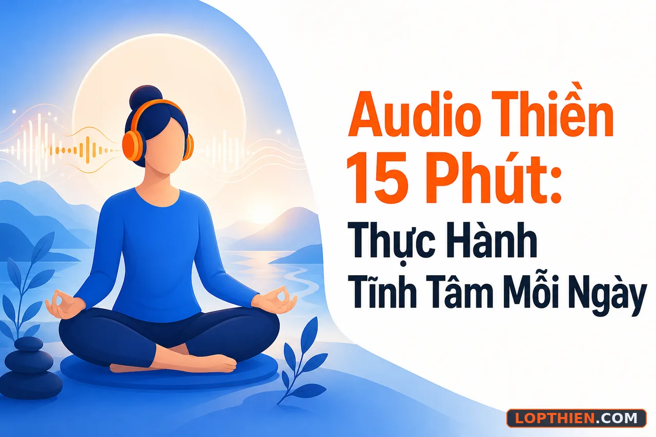 audio thiền 15 phút giúp thực hành tĩnh tâm hiệu quả mỗi ngày