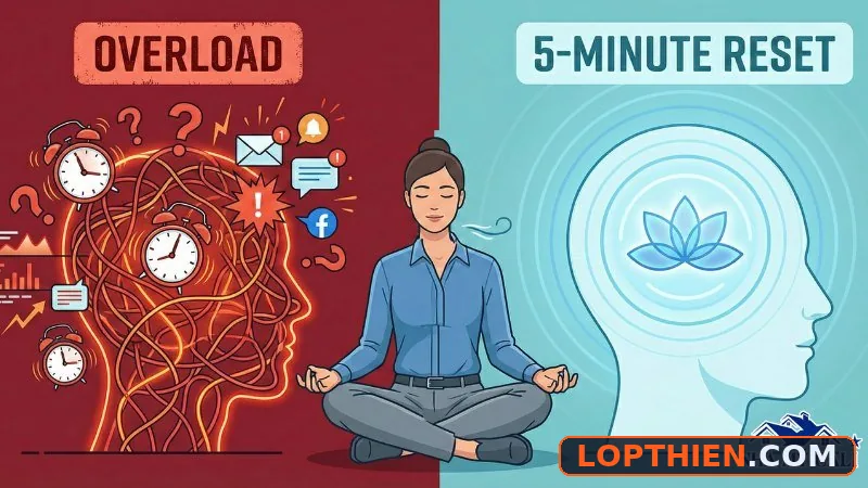 Chứng minh hiệu quả của thiền 5 phút qua thay đổi tâm trí và sức khỏe