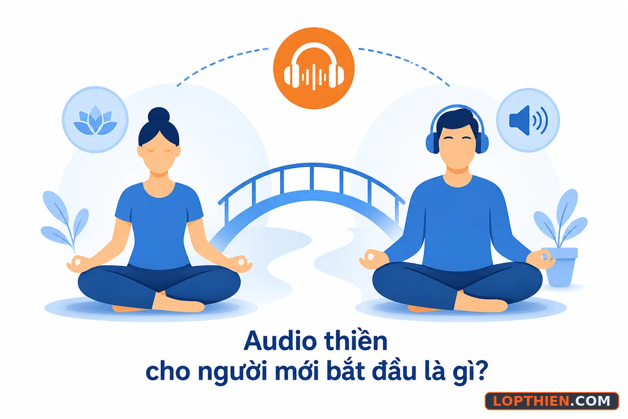 Thiền có hướng dẫn qua âm thanh giúp người mới tiếp cận dễ dàng hơn.