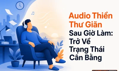audio thiền thư giãn sau giờ làm giúp chuyển từ trạng thái căng thẳng sang thư giãn sâu.