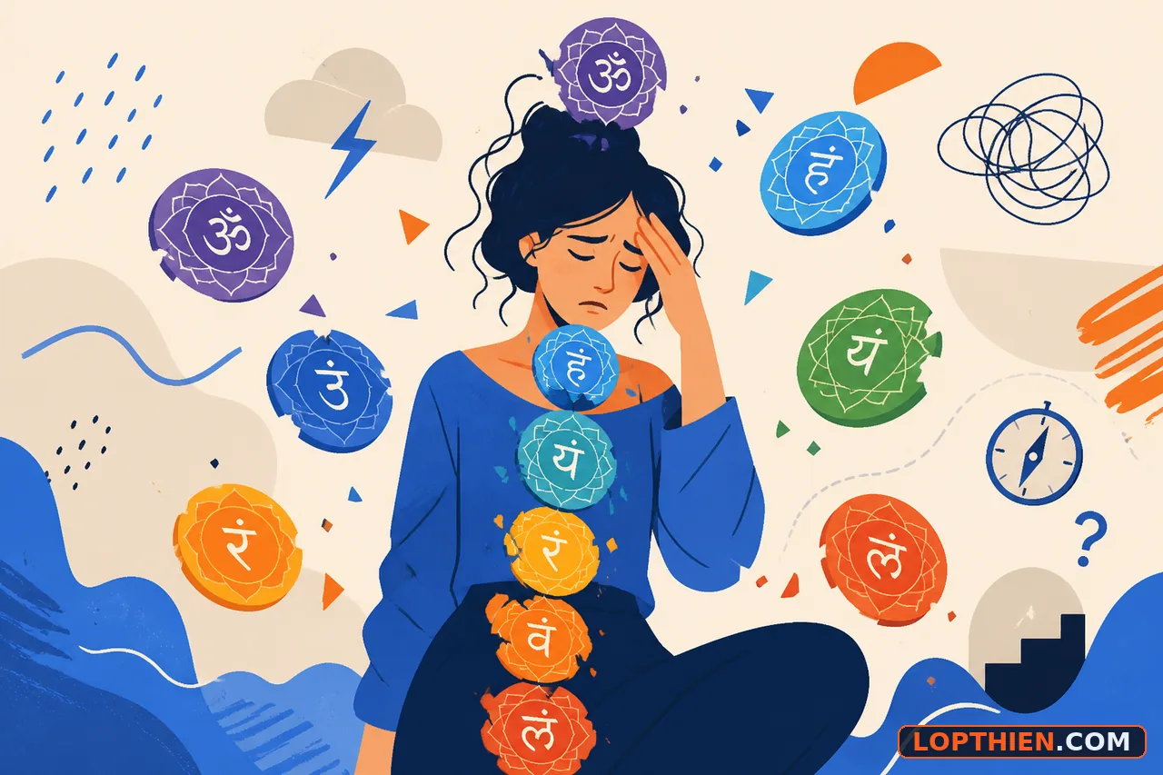 Biểu hiện cảm xúc khi luân xa không cân bằng
