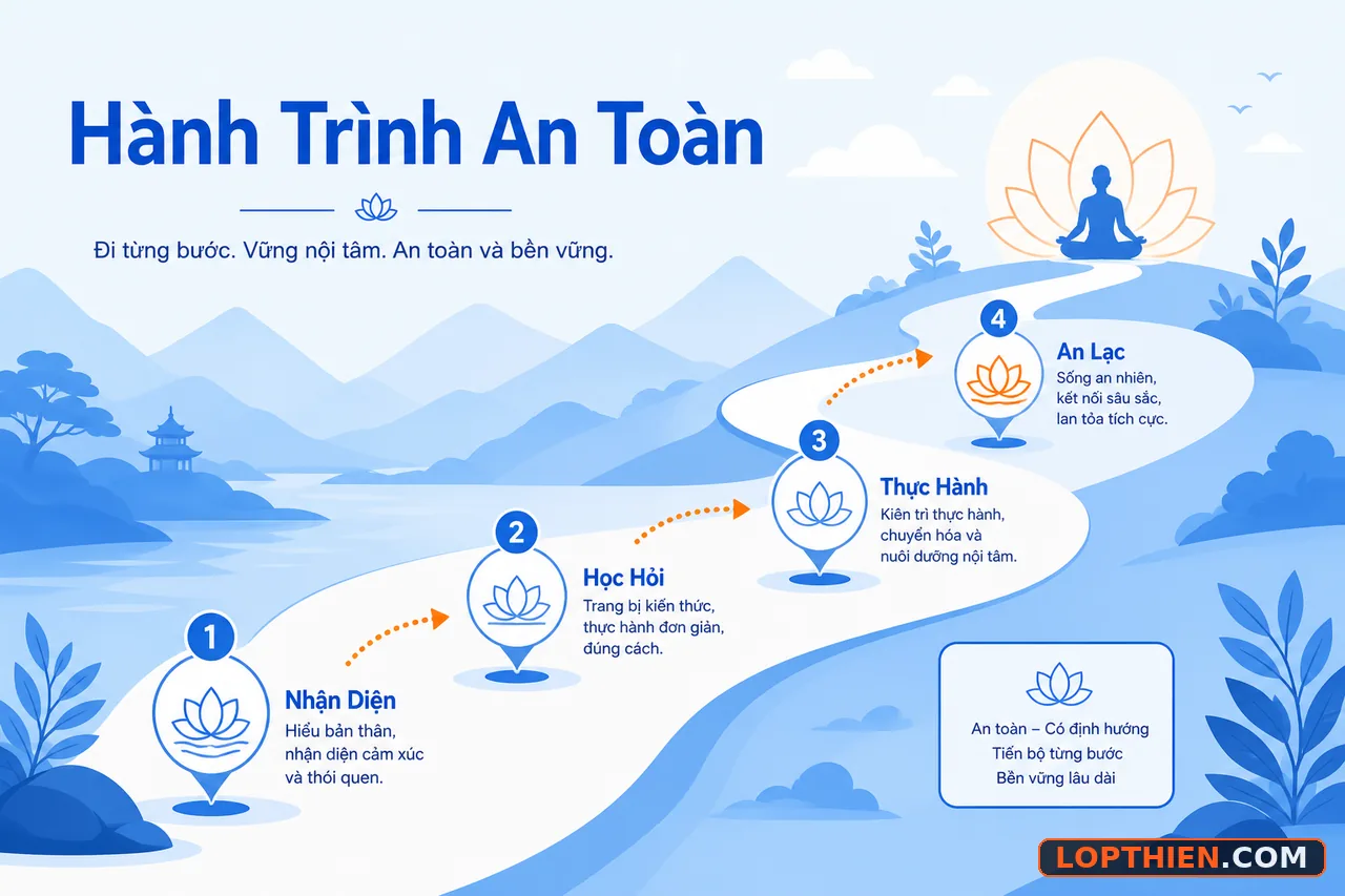Phương pháp thiền định an toàn với hướng dẫn từng bước