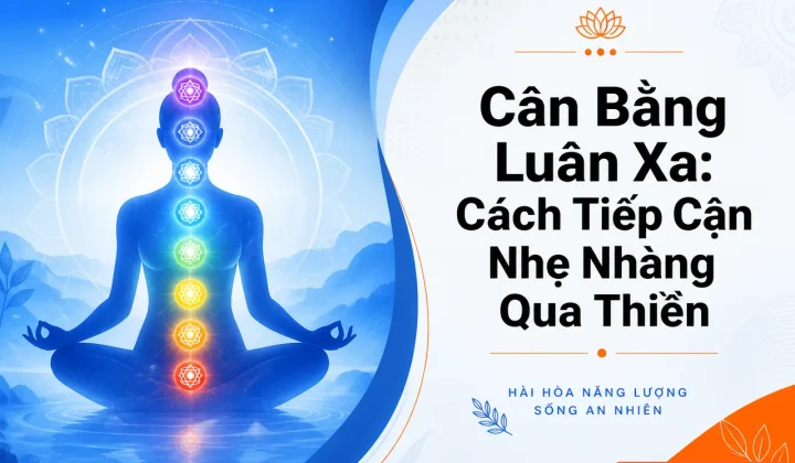 "Cân bằng luân xa: năng lượng rực rỡ qua thiền định"