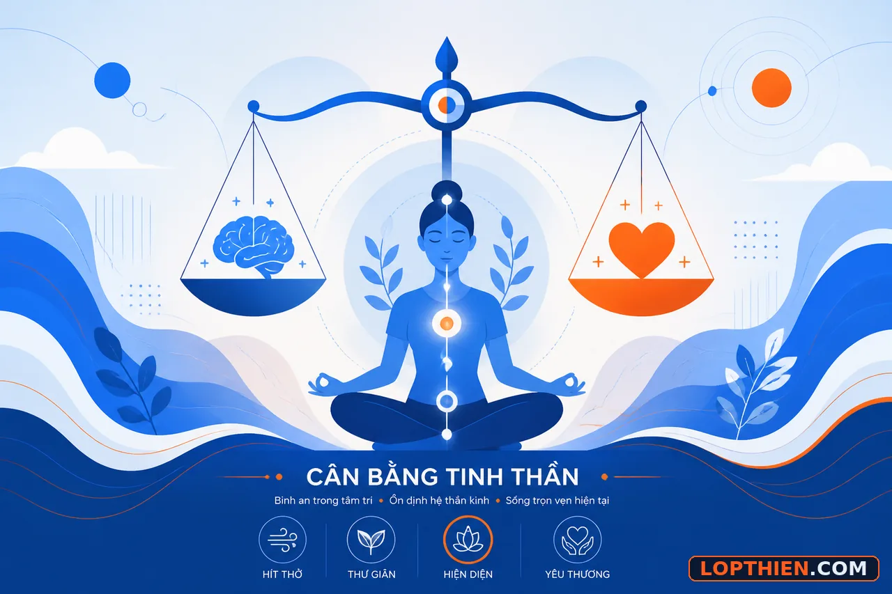 Thiền định giúp cân bằng tinh thần và hài hòa tâm lý