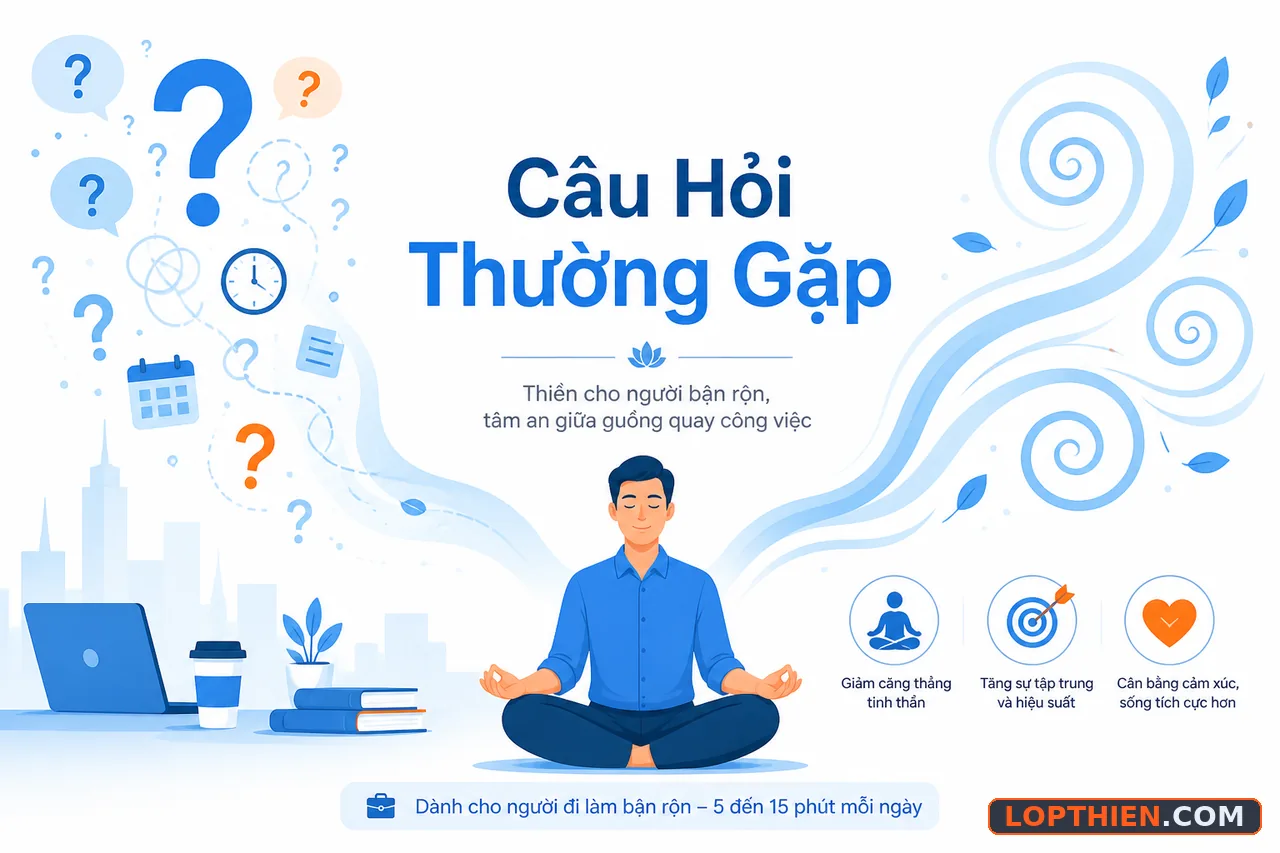 Thiền cho người bận rộn giải đáp những câu hỏi phổ biến