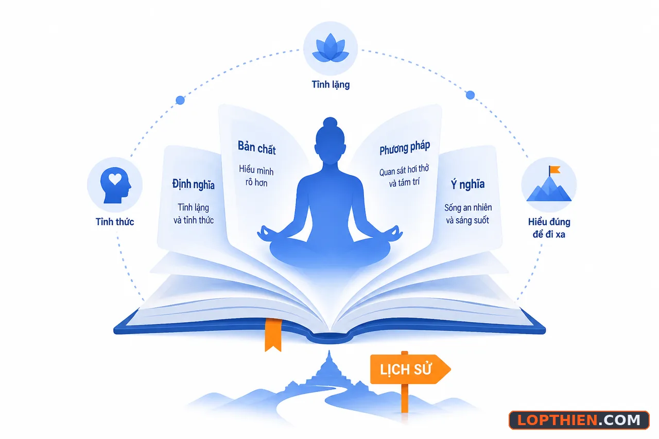 Hiểu rõ định nghĩa thiền giúp tránh nhầm lẫn trong học tập và thực hành