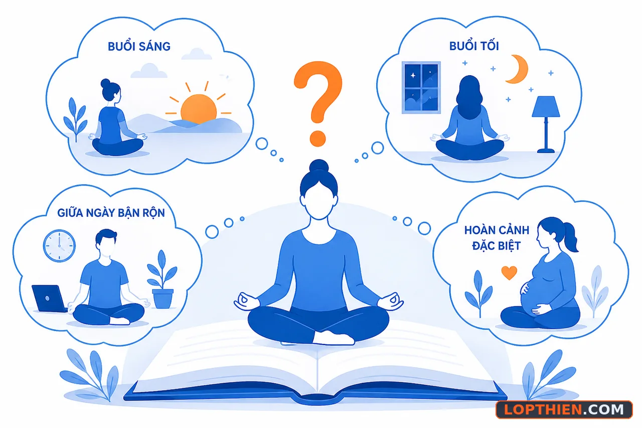 Những điều ít người biết về chọn thời gian thực hành thiền định hàng ngày.