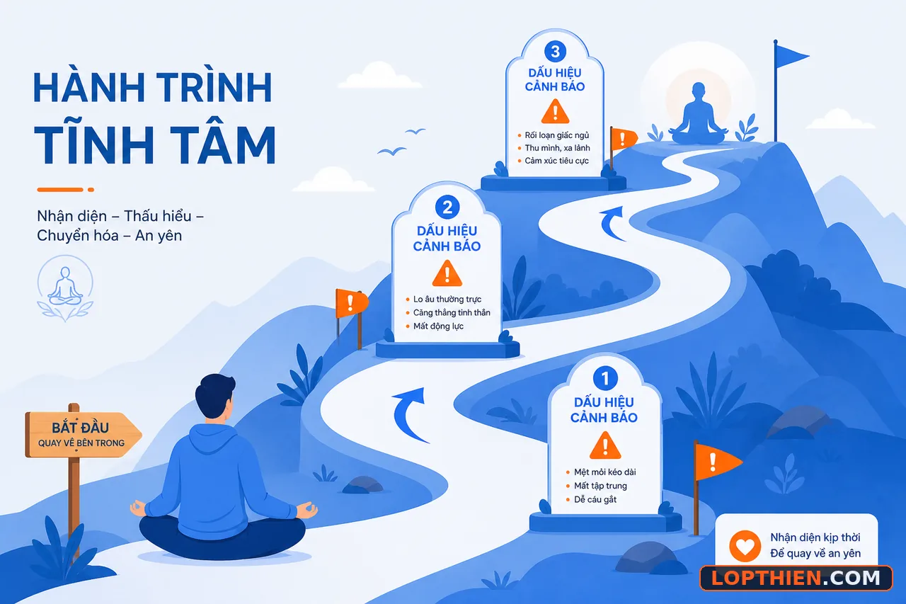 Dấu hiệu cảnh báo khi cần điều chỉnh cách thiền