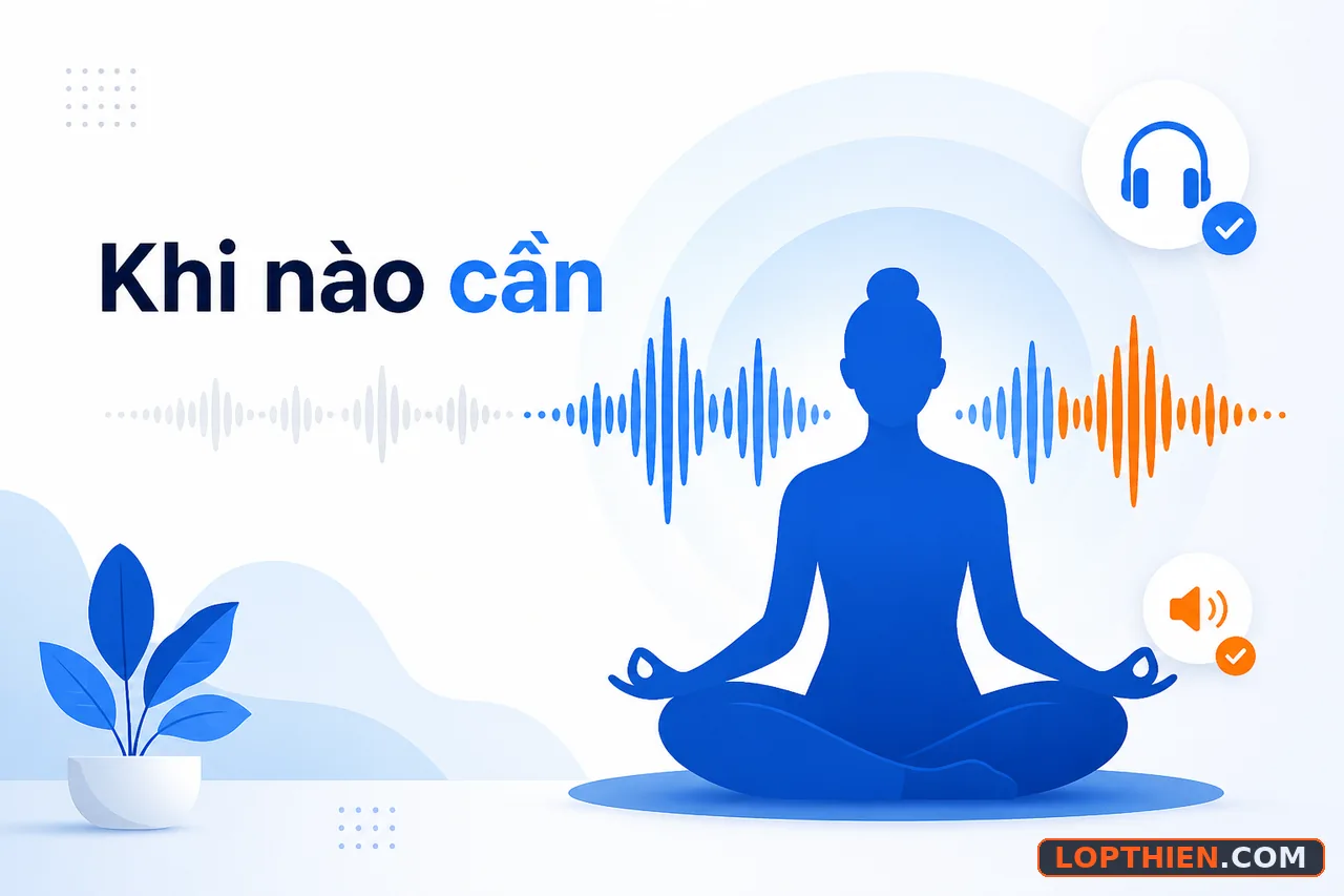 Khi nào nên dùng âm thanh thiền trong buổi tập