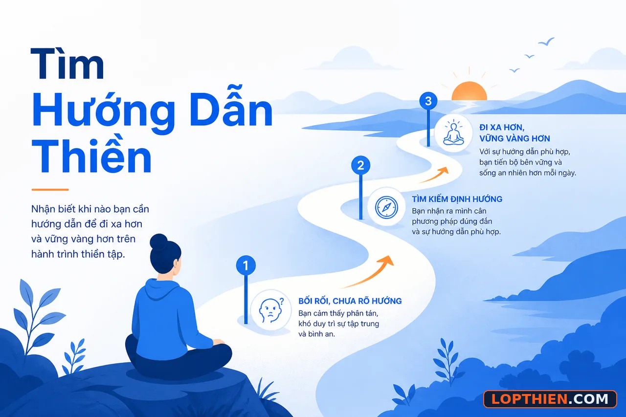 Hành trình tìm kiếm hướng dẫn thiền có kinh nghiệm khi bắt đầu thực hành