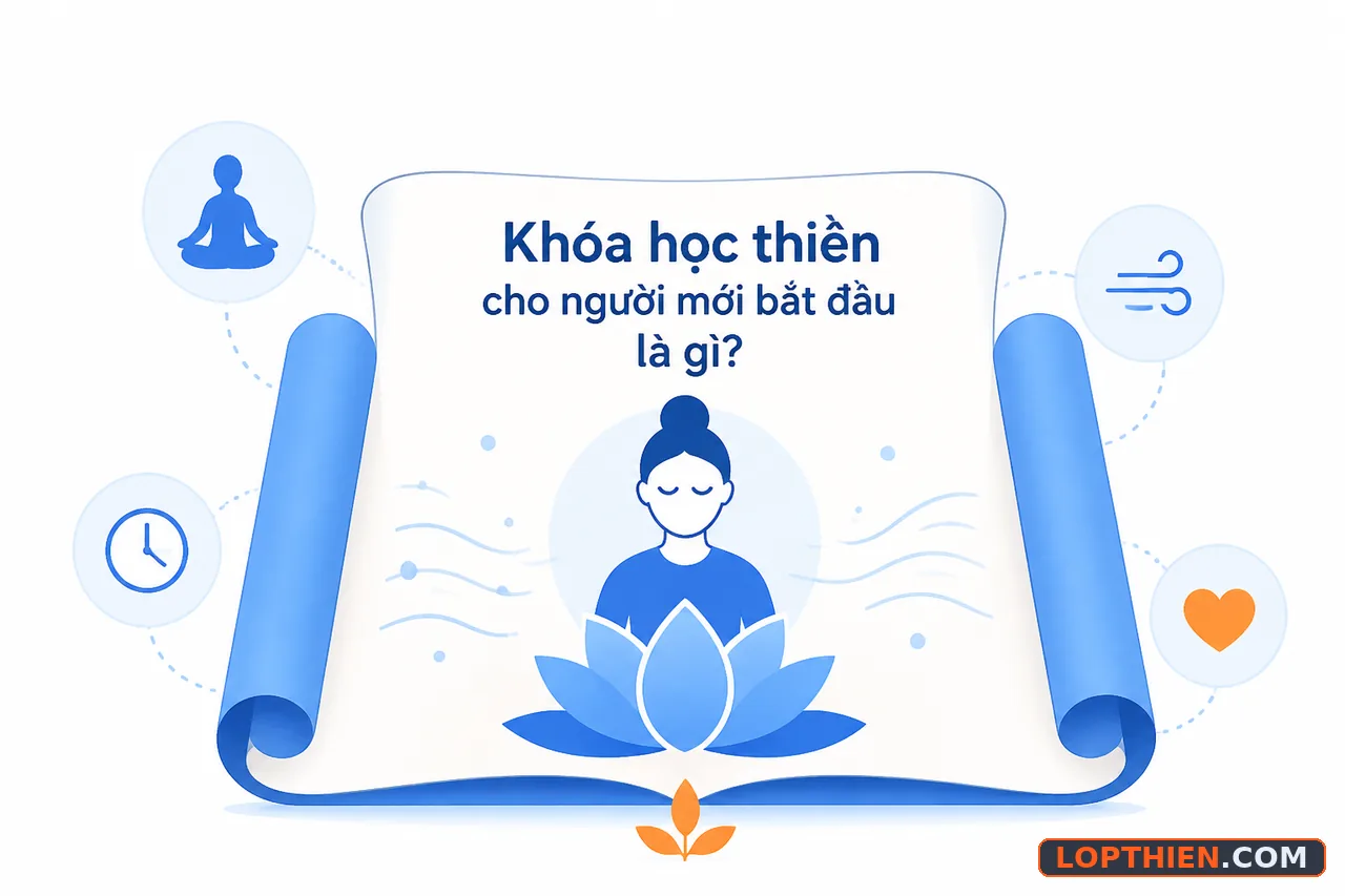 Định nghĩa khóa học thiền có lộ trình rõ ràng và hệ thống