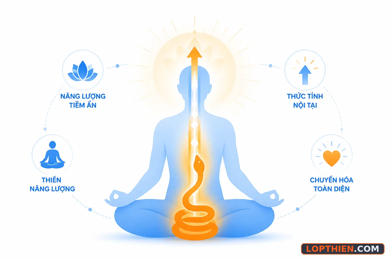 Kundalini năng lượng nguyên thủy thức tỉnh trong thiền tập luyện