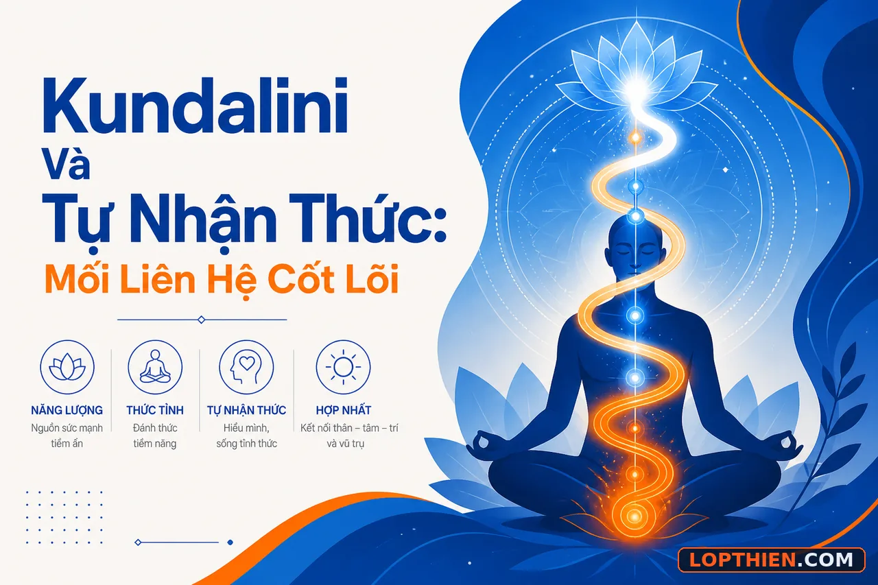 Kundalini và tự nhận thức: mối liên hệ năng lượng tâm linh và ý thức.