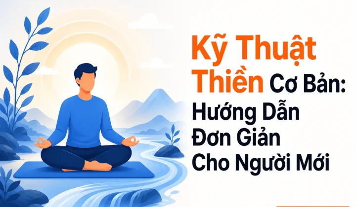 kỹ thuật thiền cơ bản cho người mới bắt đầu thực hành luyện tập.