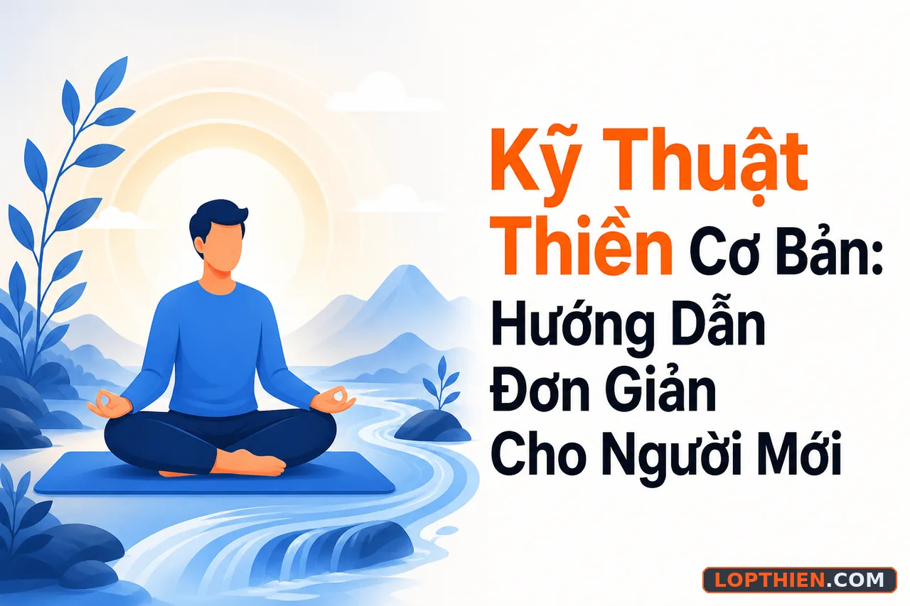 kỹ thuật thiền cơ bản cho người mới bắt đầu thực hành luyện tập.