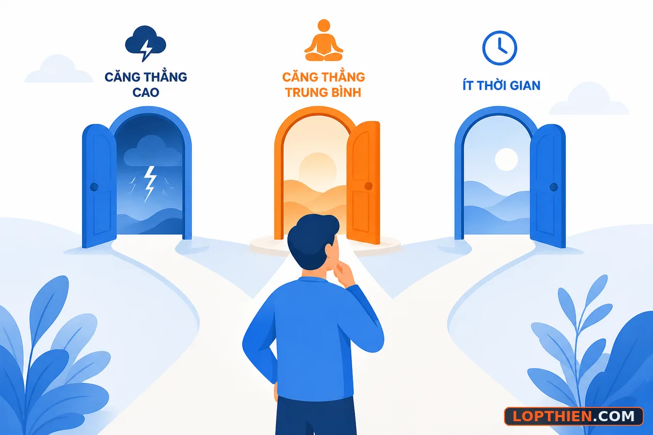 Chọn audio thiền phù hợp nhu cầu cá nhân giúp duy trì thói quen lâu dài.