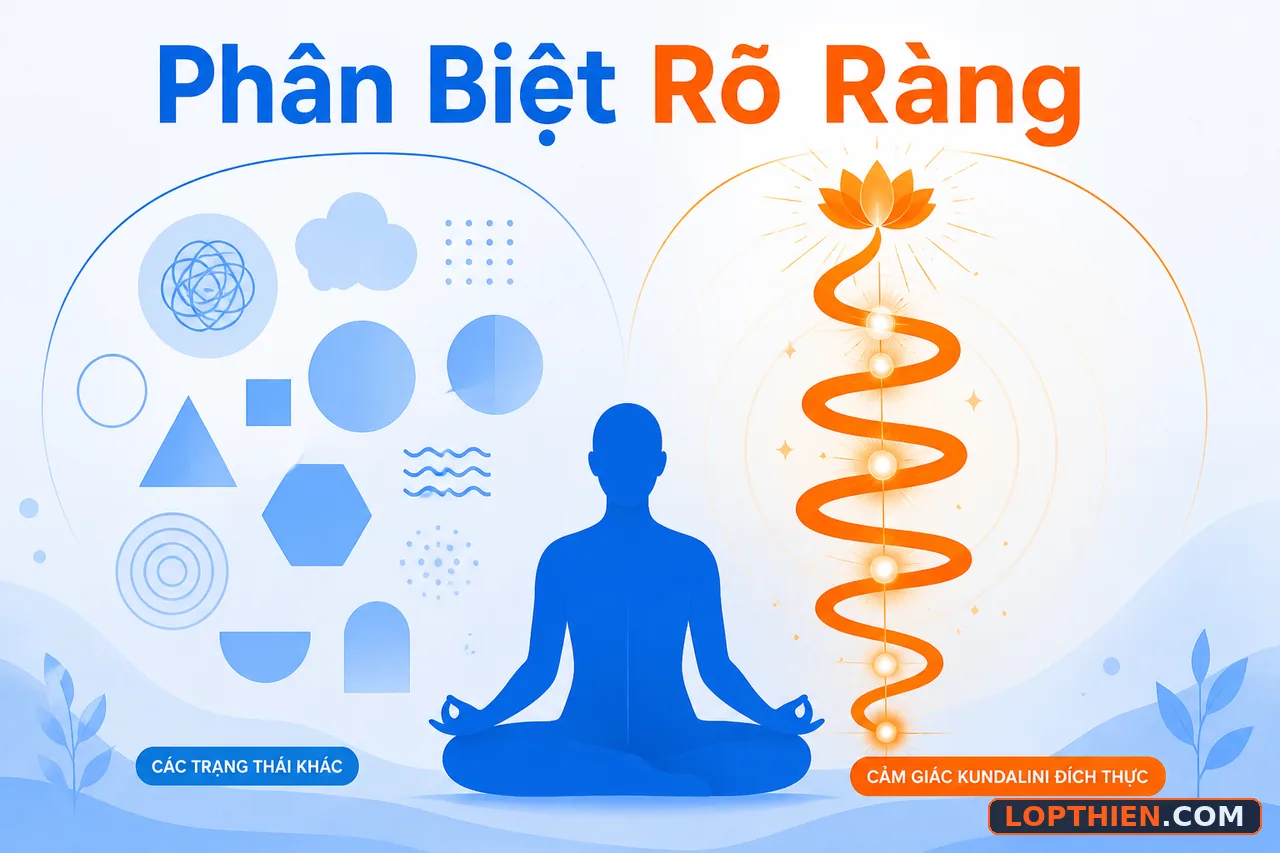 Phân biệt cảm nhận kundalini thật sự với các trạng thái khác