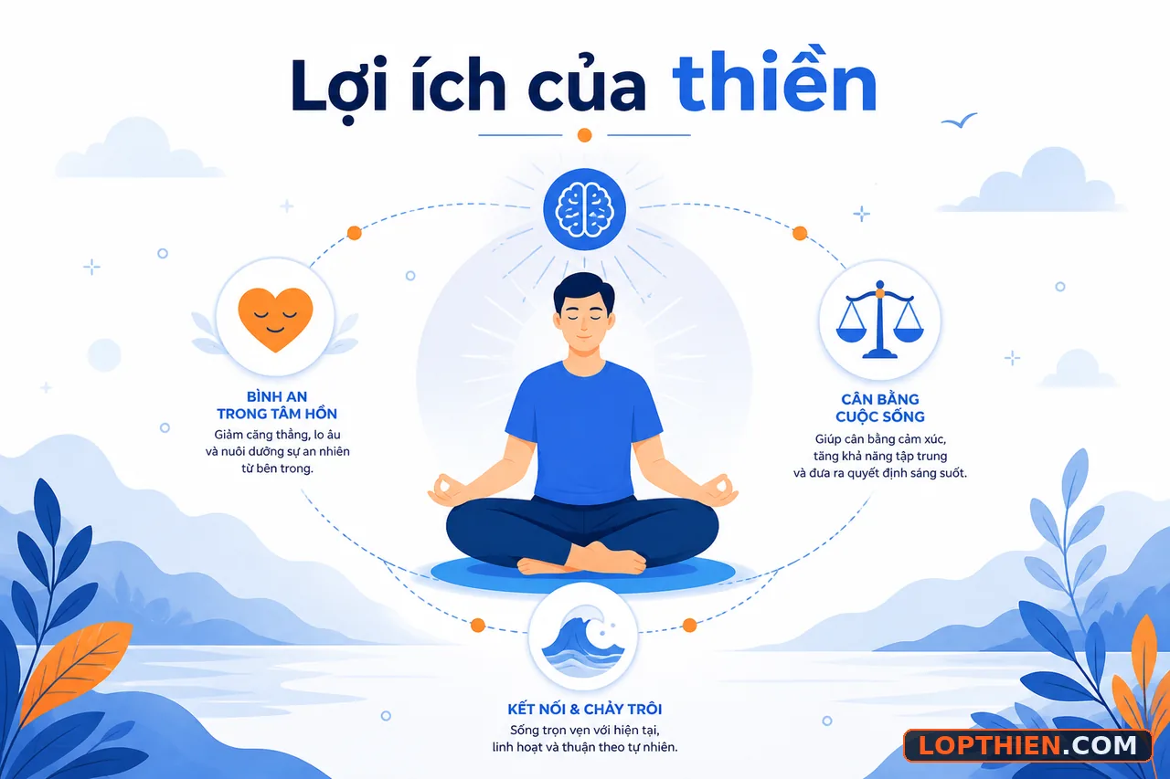 Lợi ích của thiền với sức khỏe tinh thần