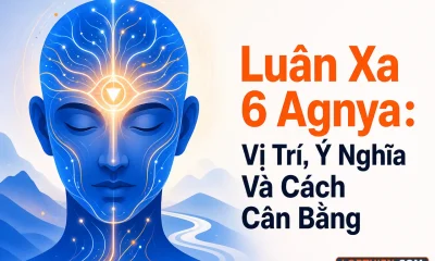 luân xa 6 agnya nằm giữa hai lông mày, trung tâm chỉ huy của tâm trí