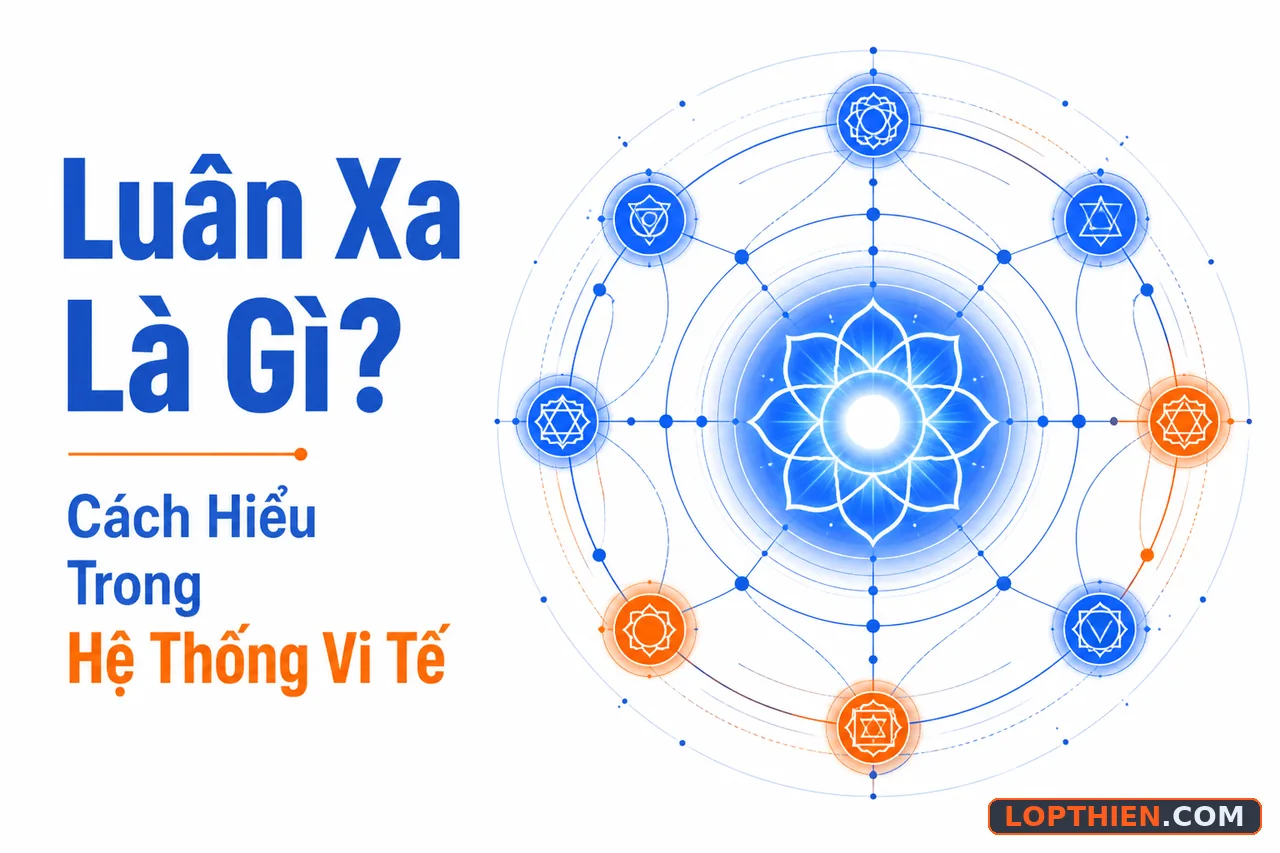 Luân xa là gì - minh họa các nút kết nối trong hệ thống vi tế