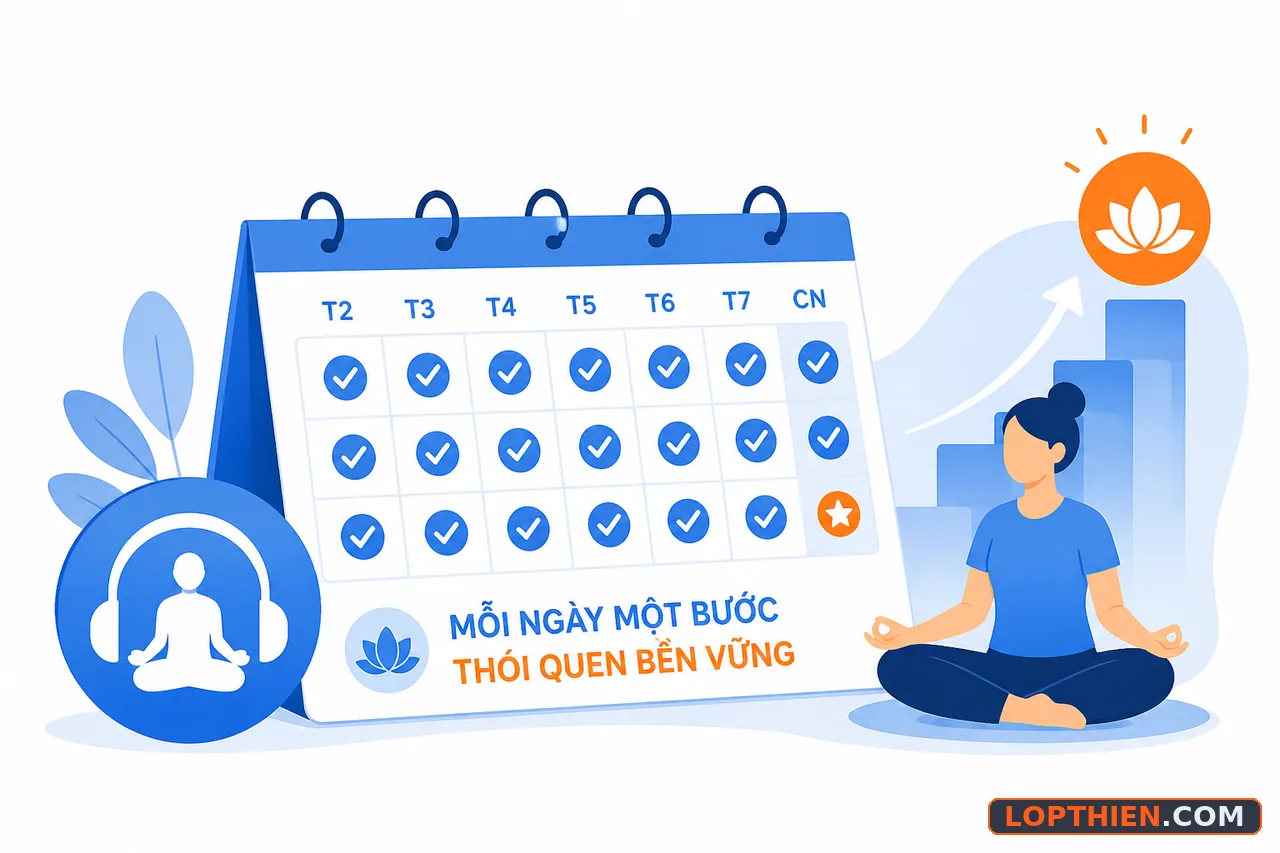 Duy trì thói quen thiền đều đặn mỗi ngày hiệu quả
