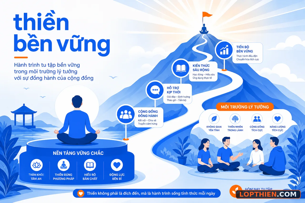 Môi trường lý tưởng và lộ trình thiền bền vững