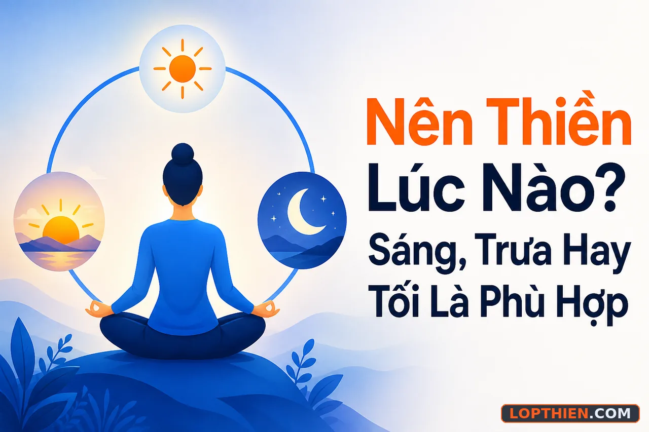 Nên thiền lúc nào trong ngày: sáng, trưa hay tối đều có lợi ích riêng.