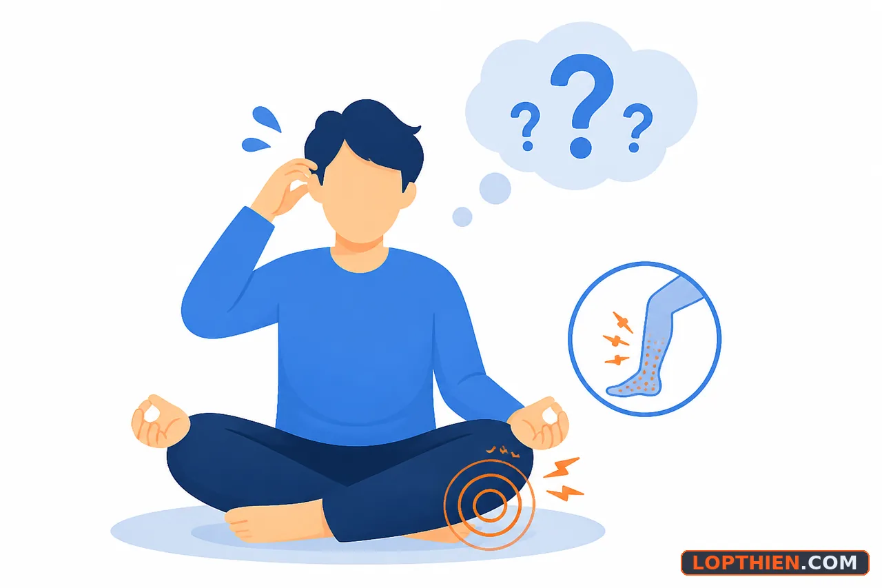 Tê chân không phải là lỗi kỹ thuật mà là phản ứng sinh lý tự nhiên