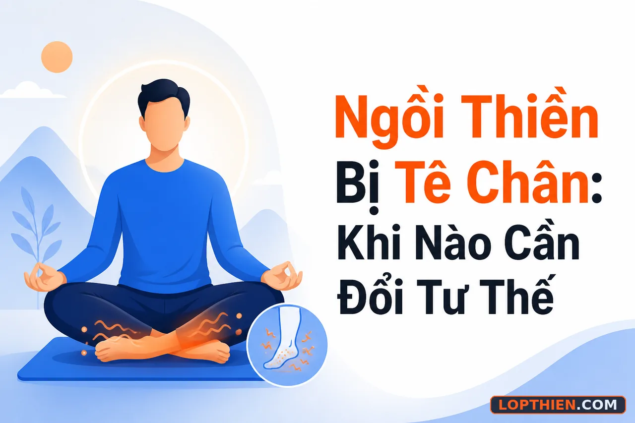 Ngồi thiền bị tê chân là phản ứng sinh lý tự nhiên cần hiểu rõ