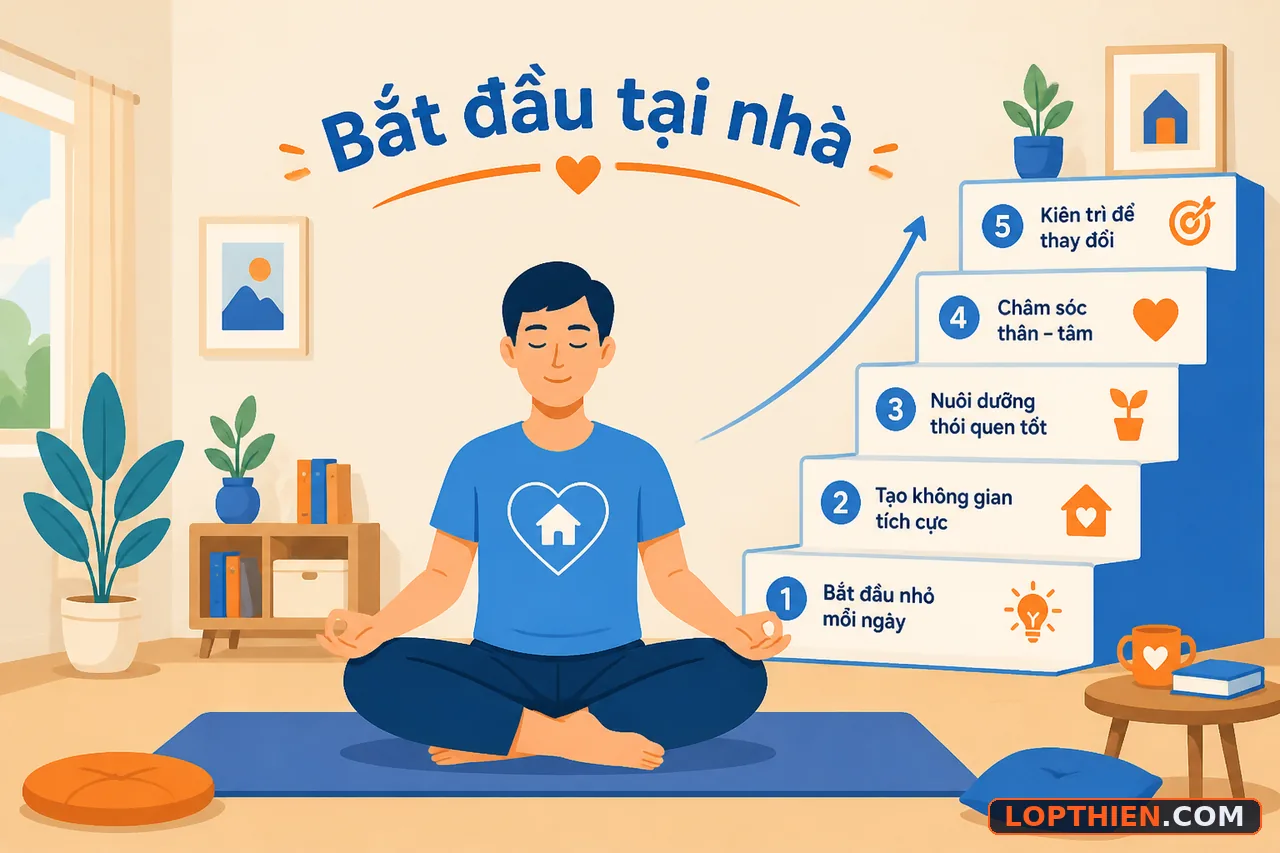 Người mới bắt đầu thực hành thiền sahaja yoga tại nhà