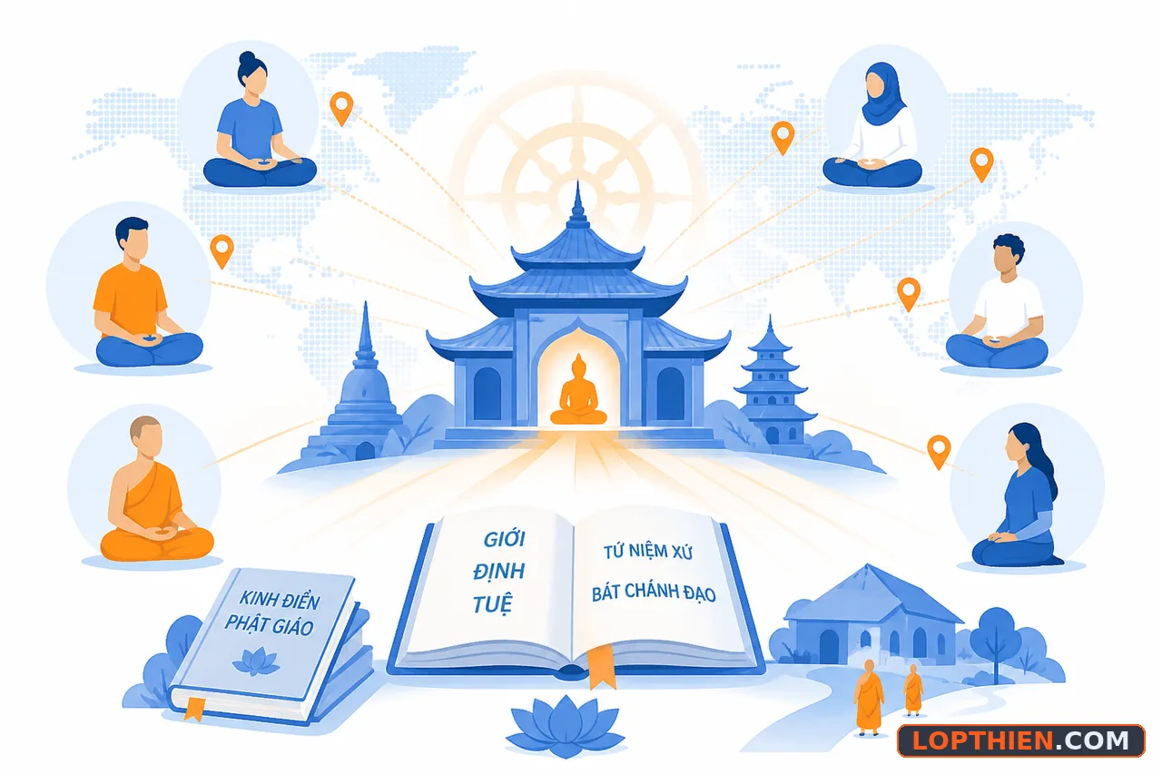 Phật giáo hệ thống hóa và truyền bá nguồn gốc thiền ra toàn thế giới